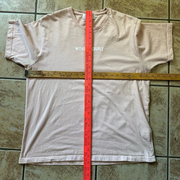 Azul By Moussy T Shirt Pink “Without Scruple” Women's Size Large‎ - Picture 7 of 7